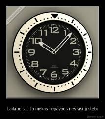 Laikrodis... Jo niekas nepavogs nes visi jį stebi - 