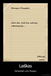 Laiškas - Geriausiam vyro draugui