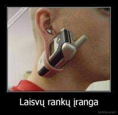 Laisvų rankų įranga - 