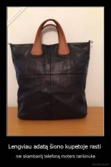 Lengviau adatą šiono kupetoje rasti  - nei skambantį telefoną moters rankinuke