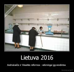 Lietuva 2016 - Andriukaičio ir Vėsaitės reformos - sėkmingai įgyvendintos 