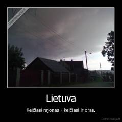 Lietuva - Keičiasi rajonas - keičiasi ir oras.