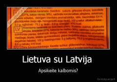 Lietuva su Latvija  - Apsikeite kalbomis?