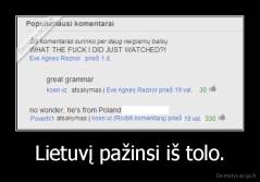 Lietuvį pažinsi iš tolo. - 