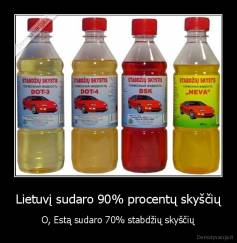 Lietuvį sudaro 90% procentų skyščių - O, Estą sudaro 70% stabdžių skyščių
