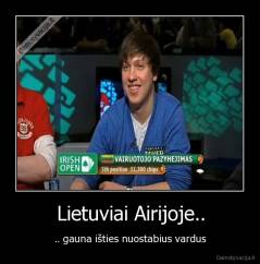 Lietuviai Airijoje.. - .. gauna išties nuostabius vardus