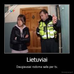 Lietuviai - Daugiausiai rodoma salis per tv.