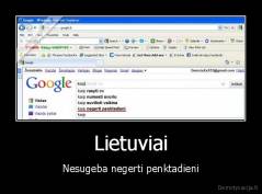 Lietuviai - Nesugeba negerti penktadieni