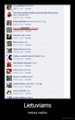 Lietuviams - niekaip neįtiksi