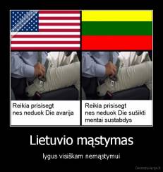 Lietuvio mąstymas - lygus visiškam nemąstymui