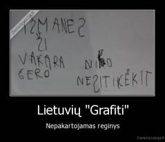 Lietuvių "Grafiti" - Nepakartojamas reginys