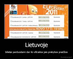 Lietuvoje - bilietai parduodami dar iki oficialios jais prekybos pradžios