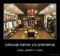 Lietuvoje kainos yra prieinamos - prieini, pasižiūri ir nueini
