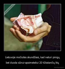 Lietuvoje močiutės skundžiasi, kad neturi pinigų - bet duoda sūnui-apsimeteliui 20 tūkstančių litų