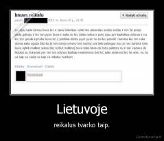 Lietuvoje - reikalus tvarko taip.