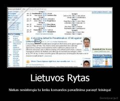 Lietuvos Rytas - Niekas nesistengia tu lenku komandos pavadinima parasyt teisingai