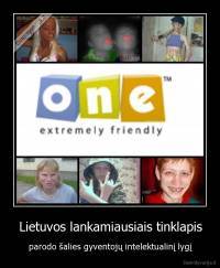 Lietuvos lankamiausiais tinklapis - parodo šalies gyventojų intelektualinį lygį