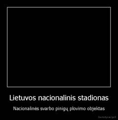 Lietuvos nacionalinis stadionas - Nacionalinės svarbo pinigų plovimo objektas