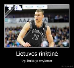Lietuvos rinktinė - Irgi laukia jo atvykstant