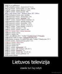 Lietuvos televizija - visada turi ką rodyti