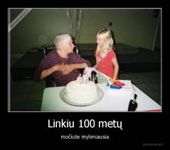 Linkiu 100 metų - močiute mylimiausia
