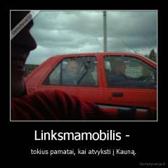 Linksmamobilis -  - tokius pamatai, kai atvyksti į Kauną.