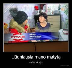 Liūdniausia mano matyta - meilės istorija.