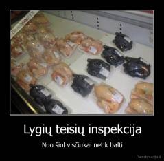 Lygių teisių inspekcija - Nuo šiol visčiukai netik balti