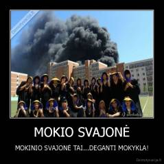 MOKIO SVAJONĖ - MOKINIO SVAJONĖ TAI...DEGANTI MOKYKLA!