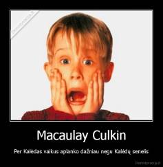 Macaulay Culkin - Per Kalėdas vaikus aplanko dažniau negu Kalėdų senelis