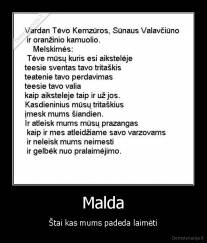 Malda - Štai kas mums padeda laimėti