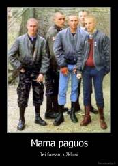 Mama paguos - Jei forsam užkliusi