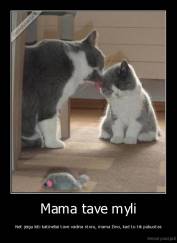 Mama tave myli - Net jeigu kiti katineliai tave vadina storu, mama žino, kad tu tik pukuotas