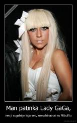 Man patinka Lady GaGa, - nes ji sugebėjo išgarsėti, nesudainavusi su Pitbull'iu