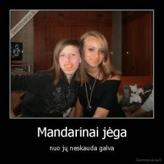 Mandarinai jėga - nuo jų neskauda galva