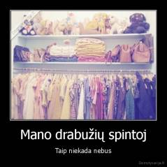 Mano drabužių spintoj - Taip niekada nebus
