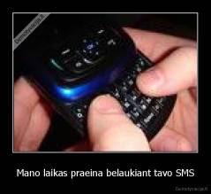 Mano laikas praeina belaukiant tavo SMS - 