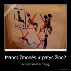 Manot žmonės ir patys žino? - nusteptumėt sužinoję