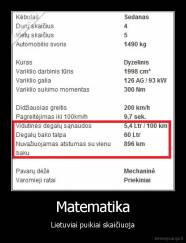 Matematika - Lietuviai puikiai skaičiuoja