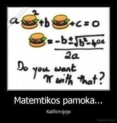 Matemtikos pamoka... - Kalifornijoje