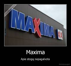 Maxima - Apie stogą nepagalvota