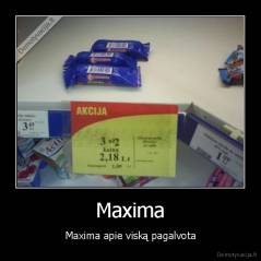 Maxima - Maxima apie viską pagalvota