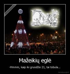 Mažeikių eglė - -Hmmm, kaip iki gruodžio 21, tai tobula...