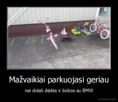 Mažvaikiai parkuojasi geriau - nei dideli dėdės ir bobos su BMW