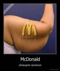 McDonald - užsiaugink raumenys