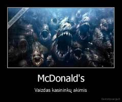 McDonald's - Vaizdas kasininkų akimis