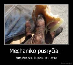 Mechaniko pusryčiai - - sumuštinis su kumpiu, ir 10w40