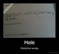 Meilė - Mokyklinė versija