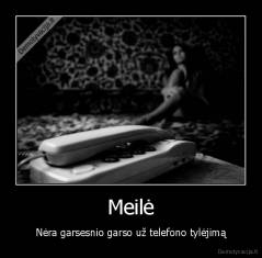 Meilė - Nėra garsesnio garso už telefono tylėjimą