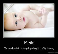 Meilė - Tai du durniai kurie gali padaryti trečią durnių